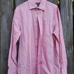 Men's Croft & Barrow Pink Dress Shirt 17 34/35